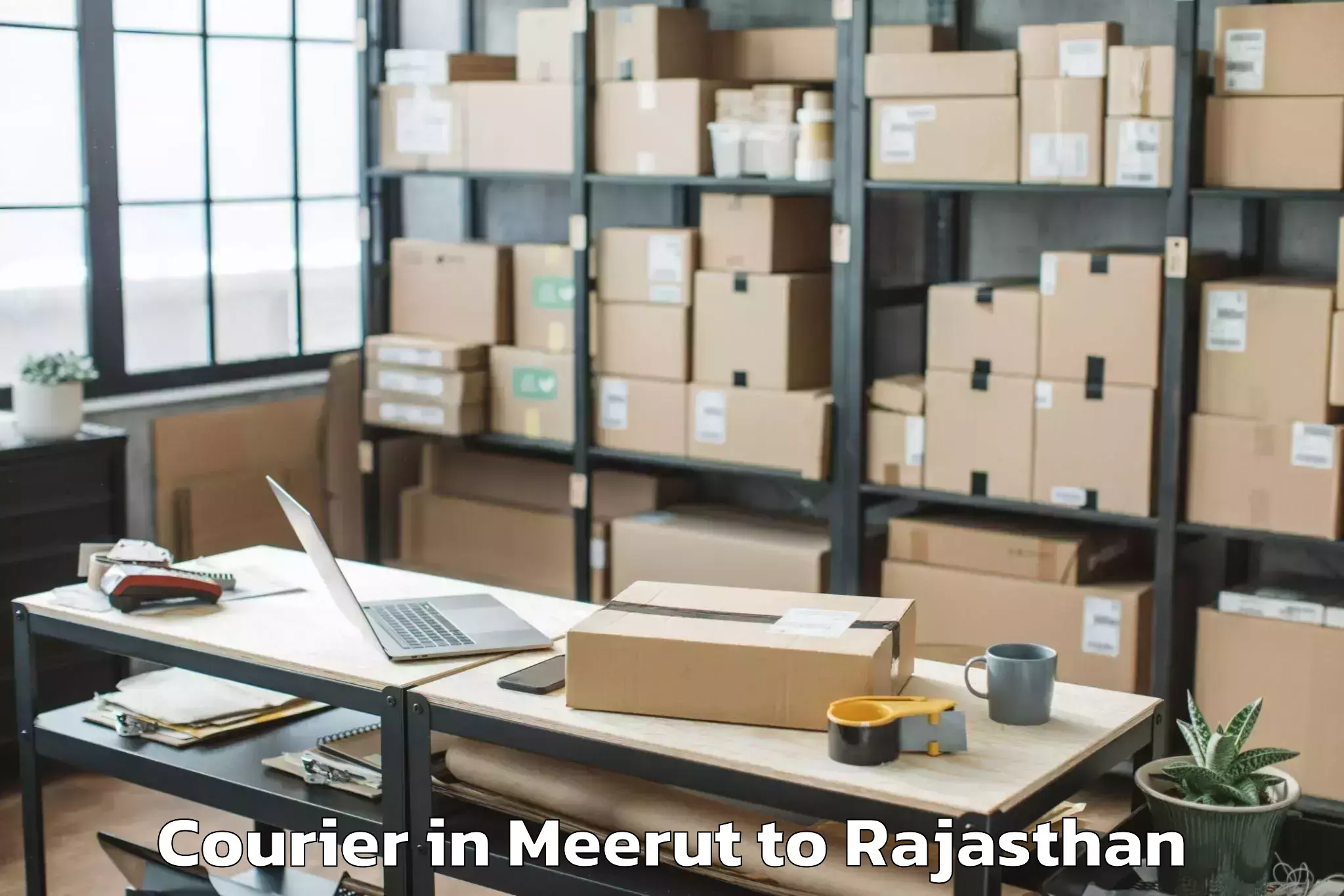 Meerut to Ghatol Courier Booking